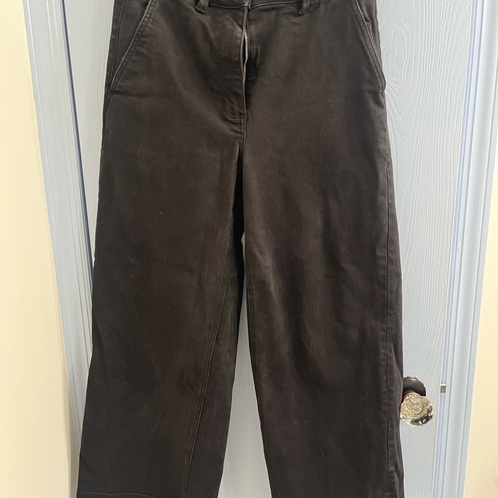 Everlane Women's Black Wide Leg Pants